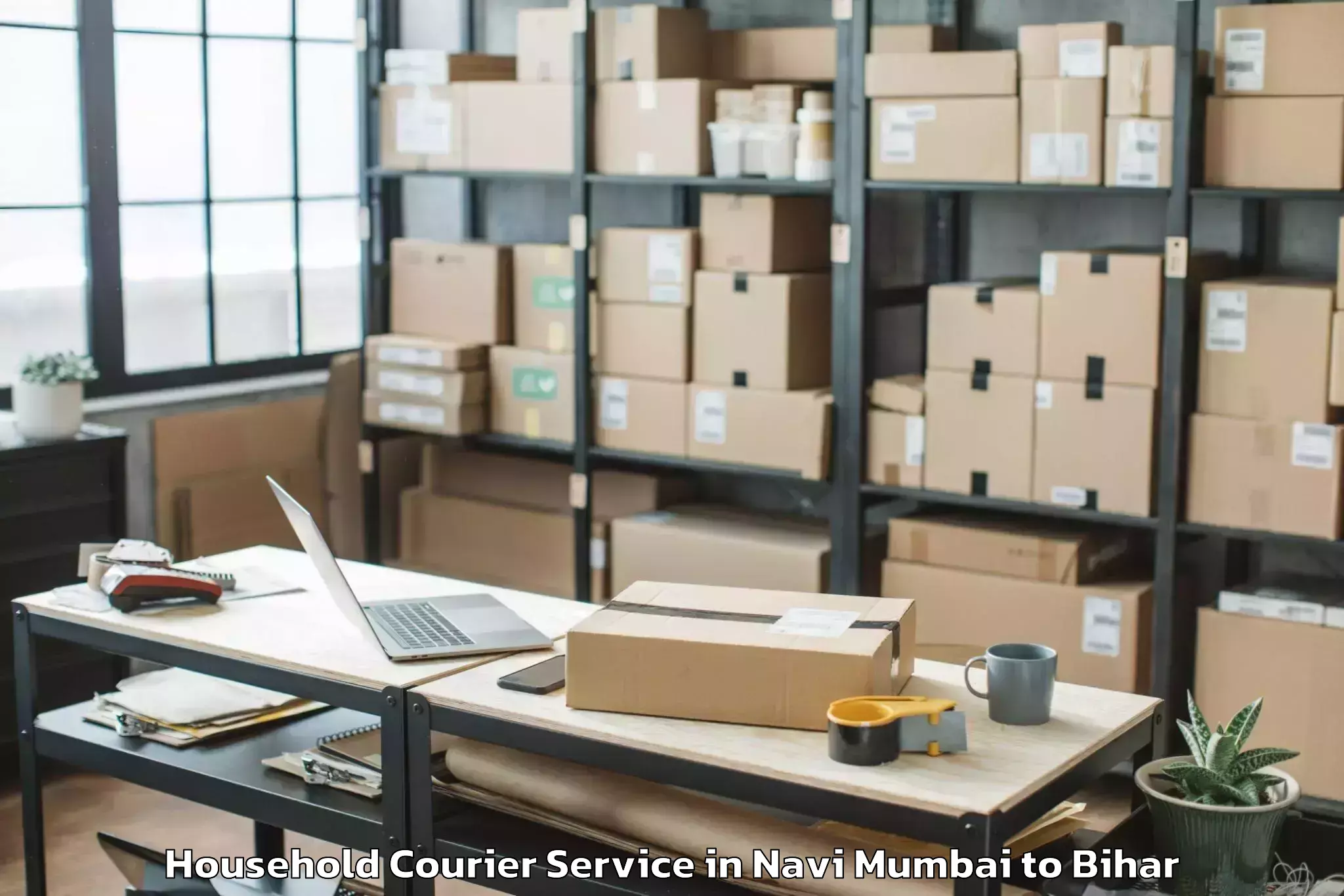 Book Navi Mumbai to Dumraon Household Courier Online